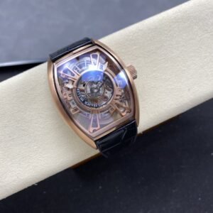 Franck Muller Curvex CX Grand Central Tourbillon Rose Gold Skeleton Dial Best Edition 36 x 53.1mm