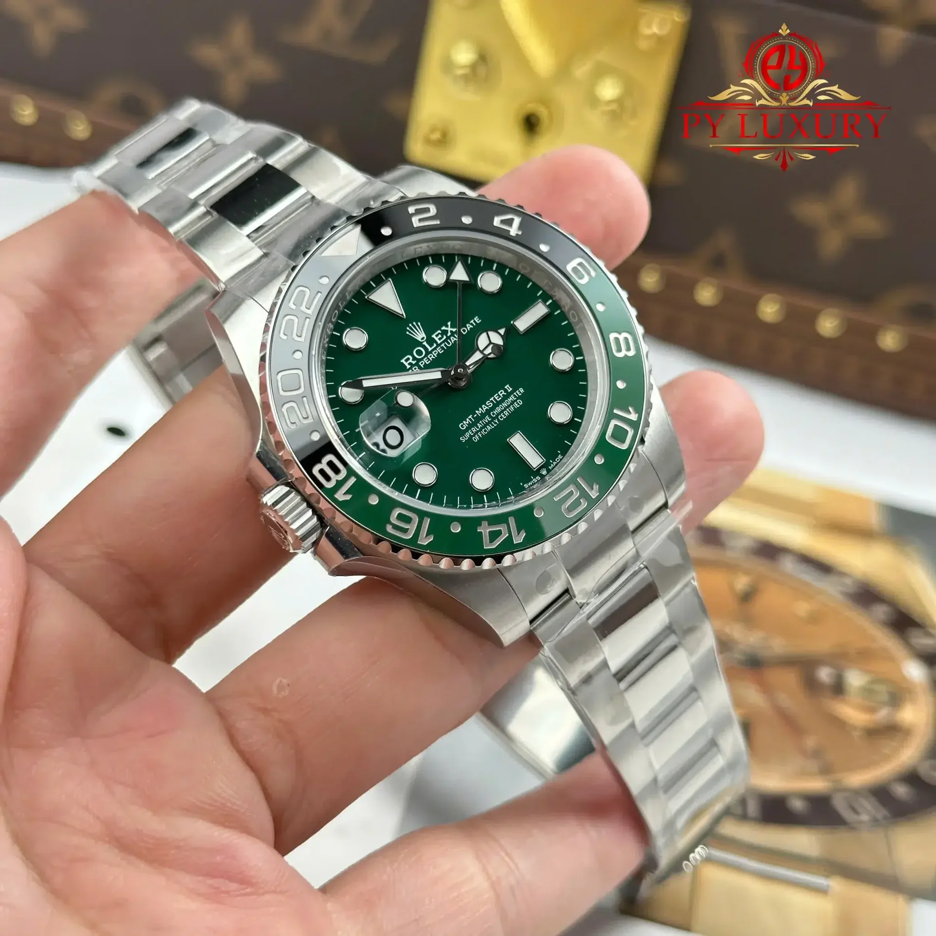 Rolex GMT-Master II 126729VTNR-0001 Green Ceramic Dial Oyster Bracelet 1:1 Replica VSF 40mm - 图片 2