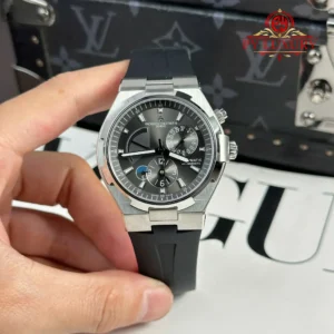 Vacheron Constantin Overseas Dual Time 47450/000W-9511 Grey Dial Rubber Strap Best Edition 42mm