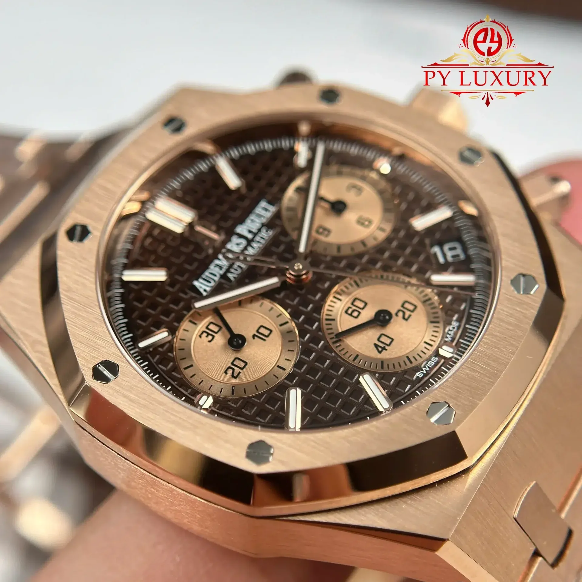 Audemars Piguet Royal Oak Chronograph 26239OR Rose Gold Brown Dial 1:1 Best Replica APSF 41mm - 图片 7