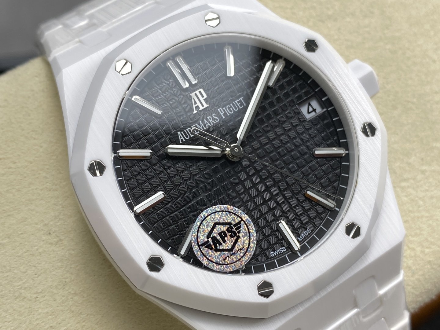 Audemars Piguet Royal Oak 15500 White Ceramic Black Dial 1:1 Super Clone APSF 41mm - 图片 3