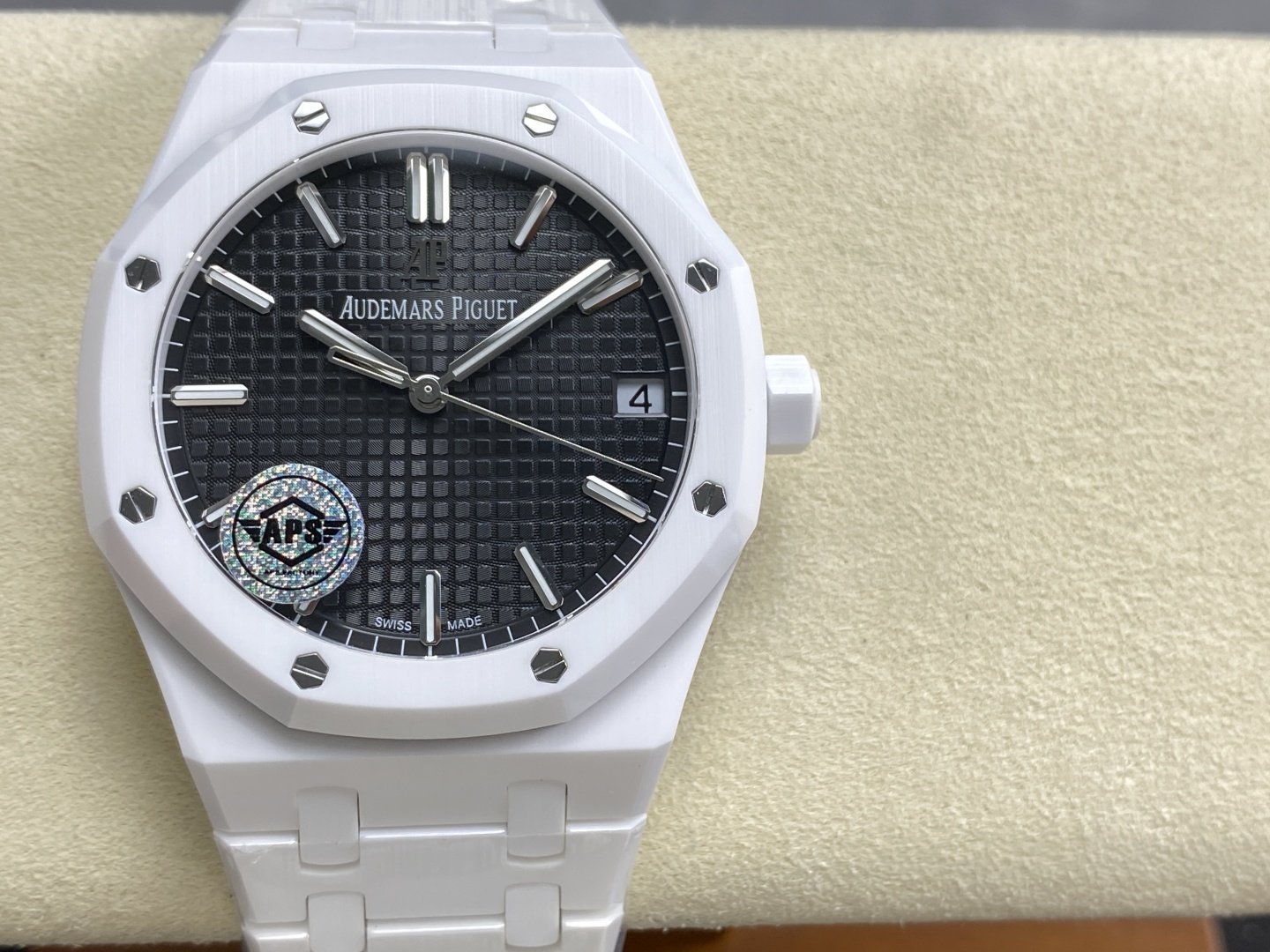 Audemars Piguet Royal Oak 15500 White Ceramic Black Dial 1:1 Super Clone APSF 41mm - 图片 5