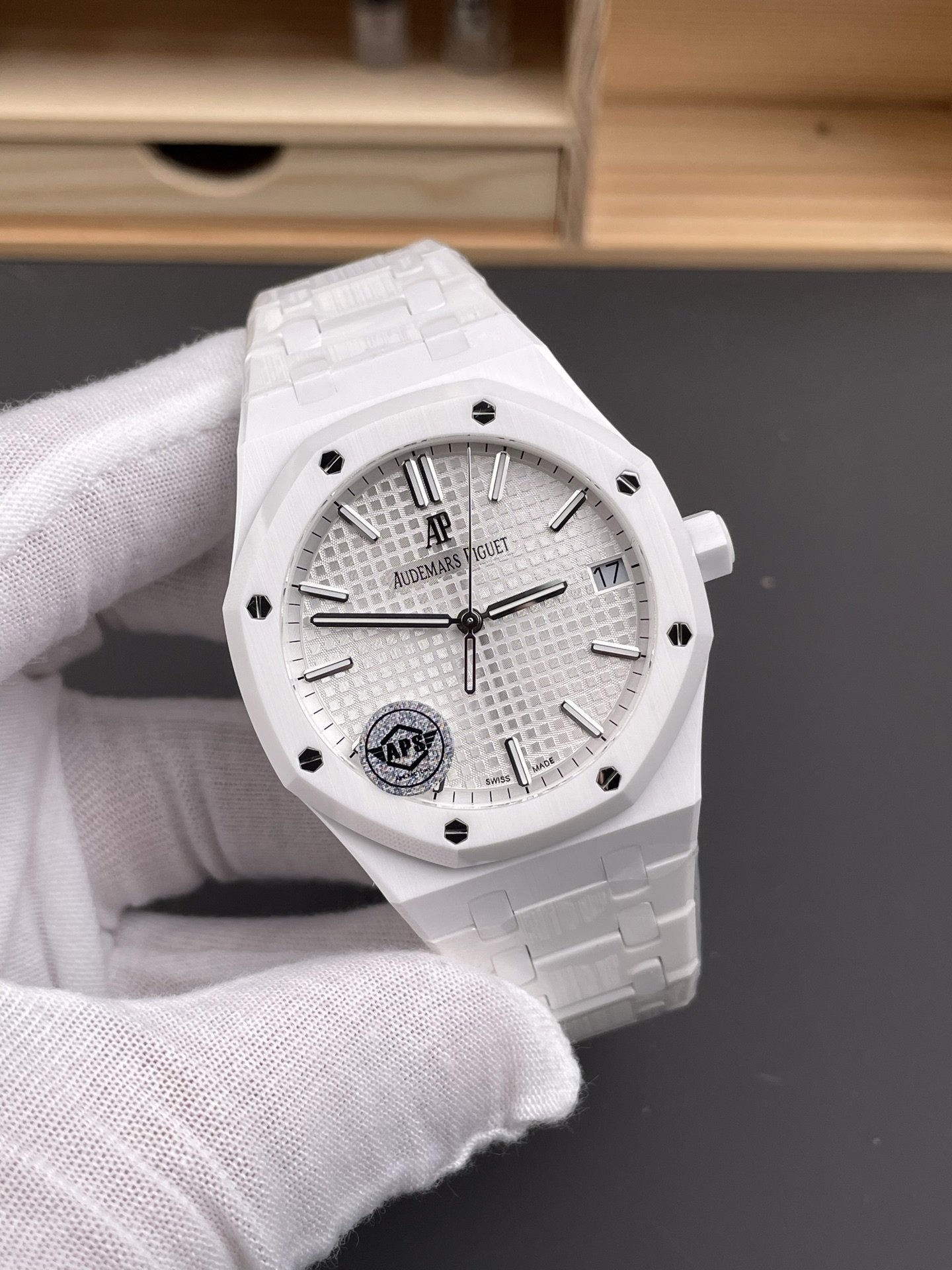 Audemars Piguet Royal Oak 15500 White Ceramic White Dial 1:1 Super Clone APSF 41mm - 图片 2
