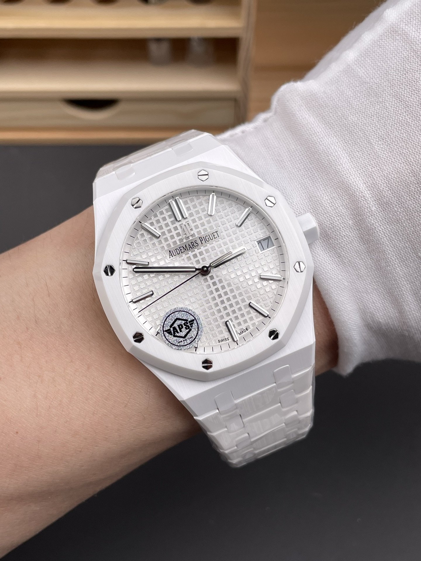 Audemars Piguet Royal Oak 15500 White Ceramic White Dial 1:1 Super Clone APSF 41mm - 图片 9