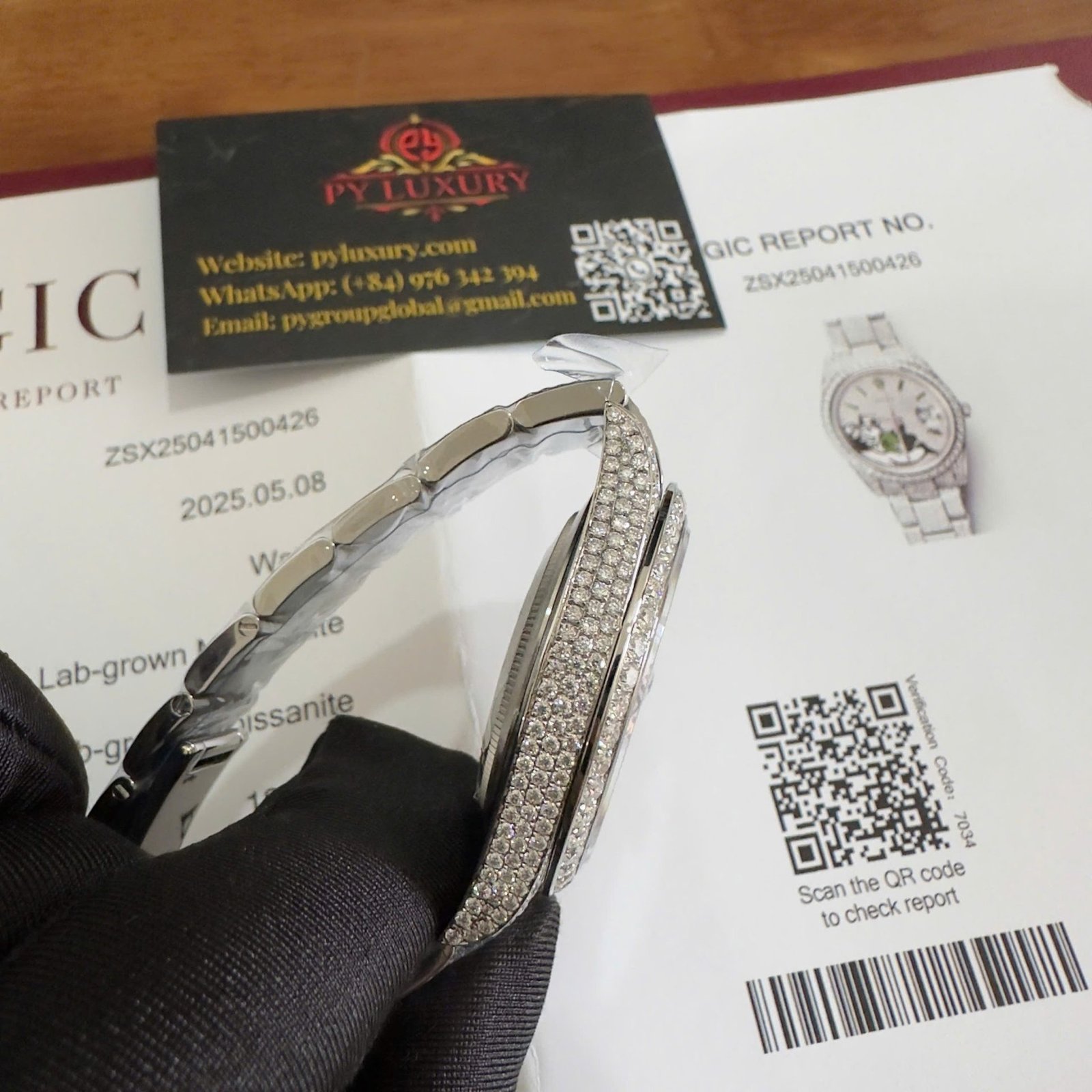 Rolex Datejust 126300 Bust Down Iced Out Moisssanite Diamonds Monopoly Dial Best Replica 41mm - 图片 6