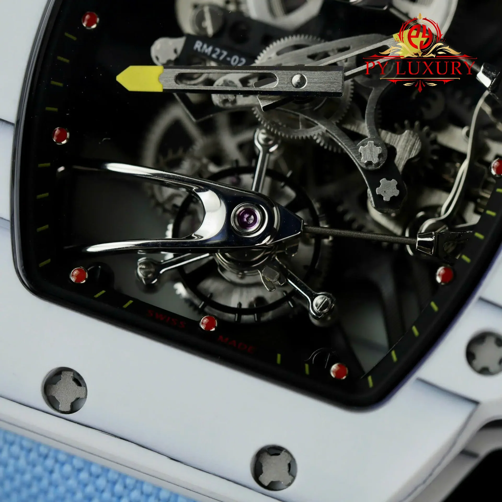 Richard Mille RM27-02 Rafael Nadal Tourbillon White Carbon Fiber Best Replica 39.7 x 47.7mm - 图片 5