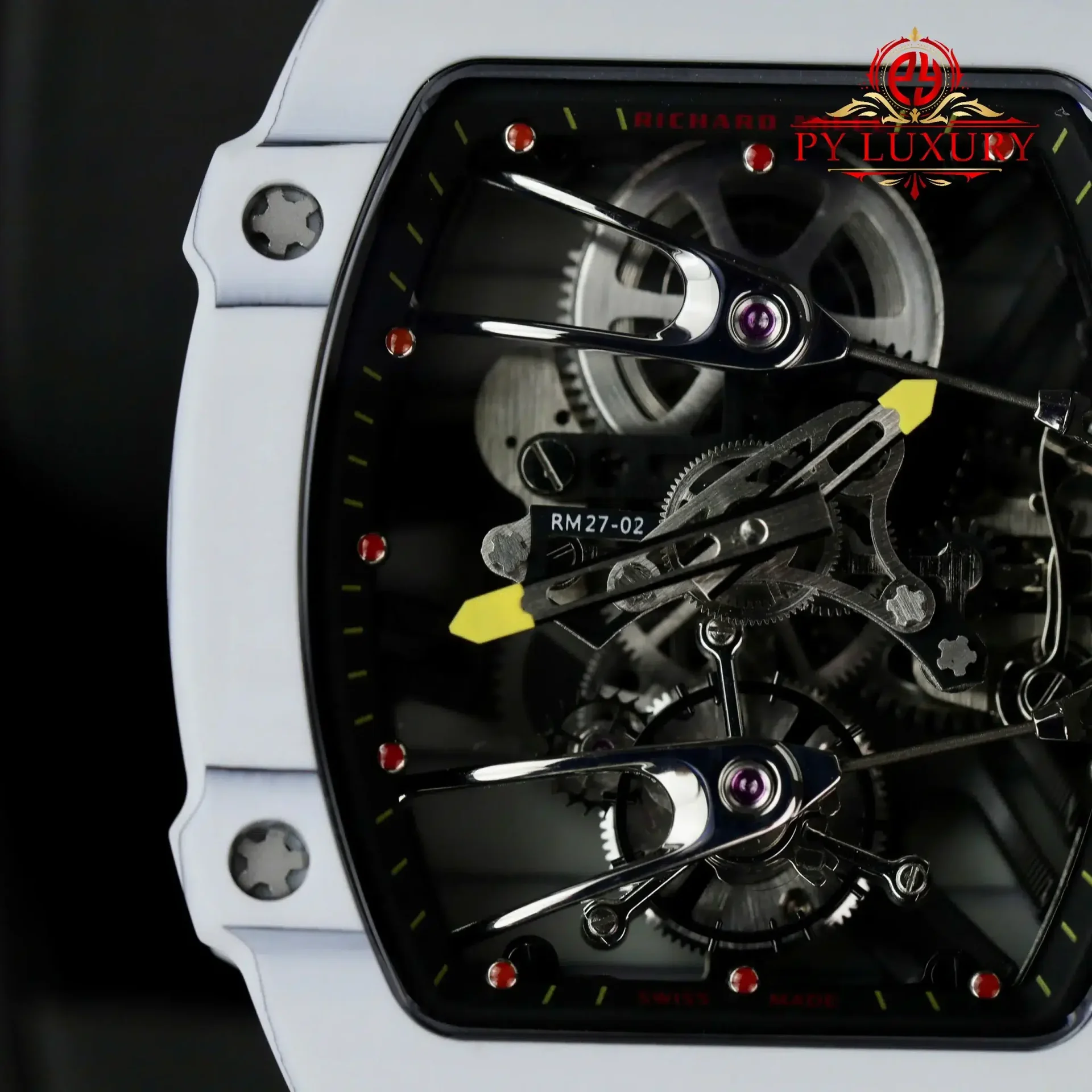 Richard Mille RM27-02 Rafael Nadal Tourbillon White Carbon Fiber Best Replica 39.7 x 47.7mm - 图片 6