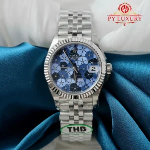 Rolex Datejust 278274 Blue Floral-Motif Dial Jubilee Bracelet 1:1 Best Replica THB 31mm