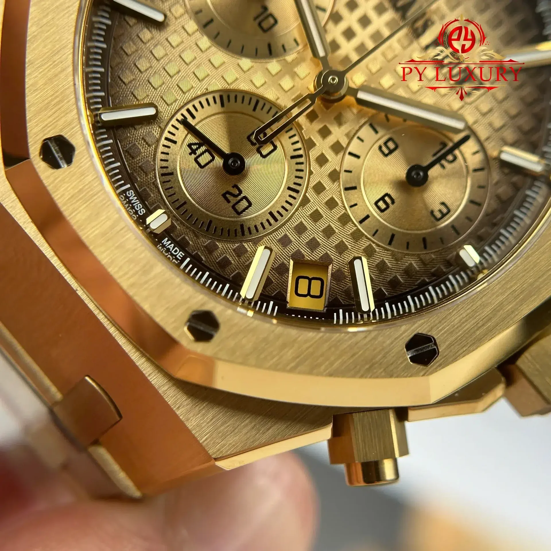Audemars Piguet Royal Oak Chronograph 26240BA Yellow Gold Smoked Champagne Dial 1:1 Super Clone 41mm - 图片 6