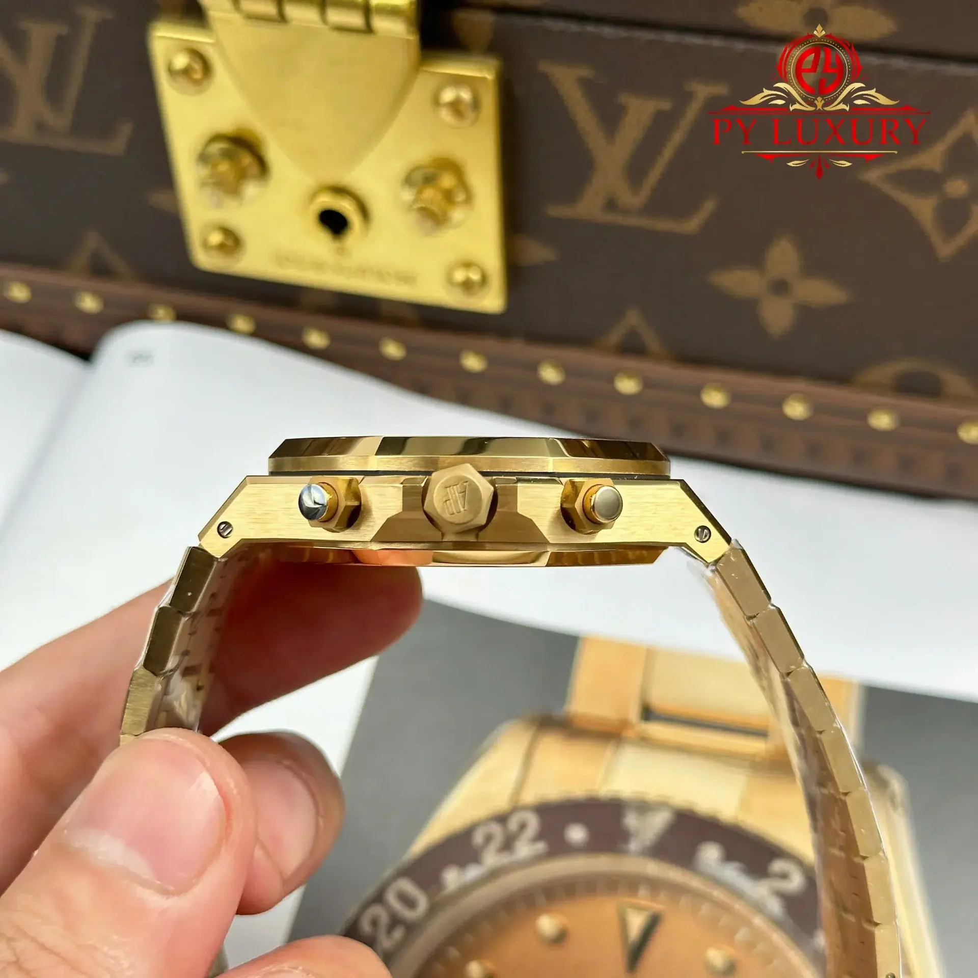 Audemars Piguet Royal Oak Chronograph 26240BA Yellow Gold Smoked Champagne Dial 1:1 Super Clone 41mm - 图片 8