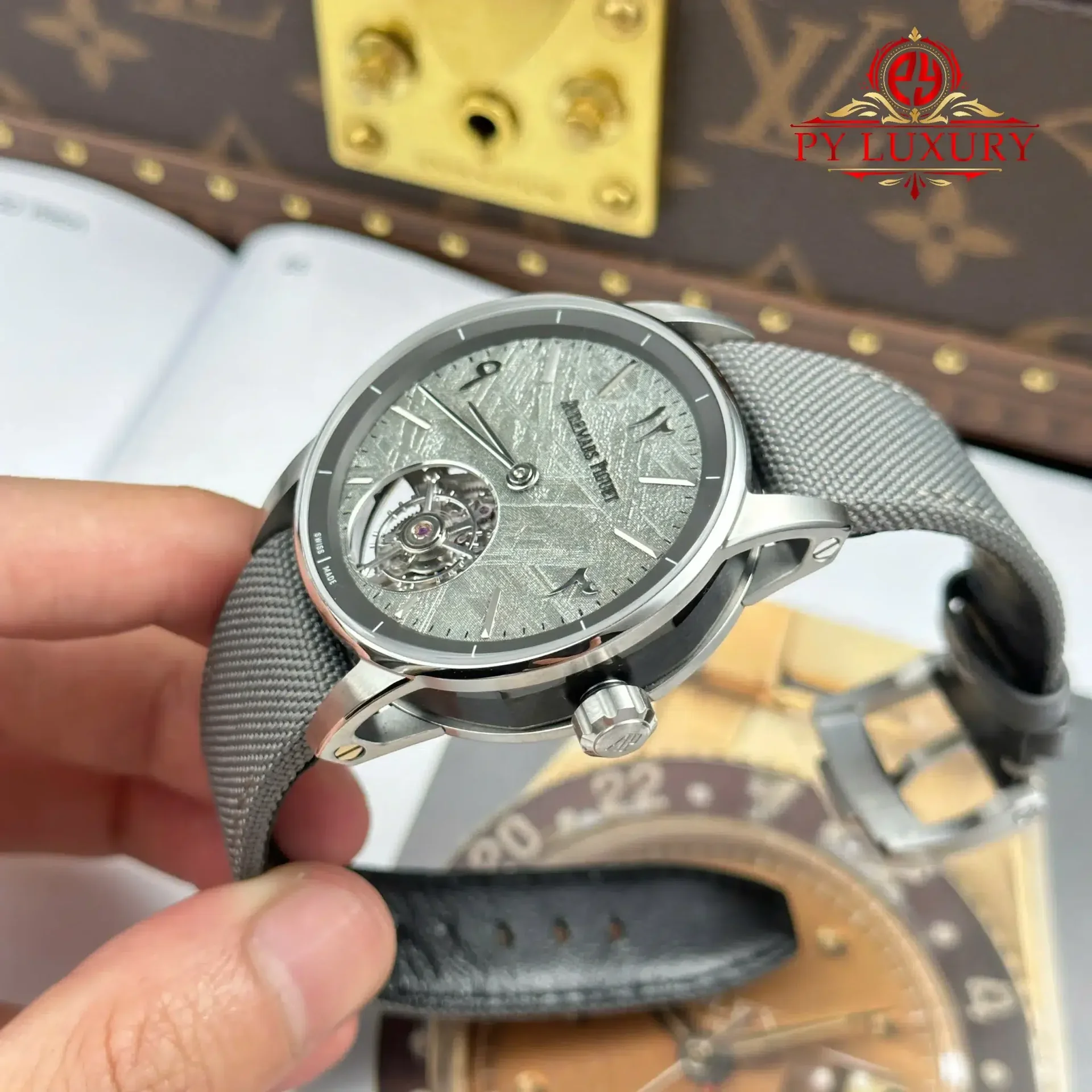 Audemars Piguet Code 11.59 Tourbillon 26396QT Middle East Special Edition Meteorite Dial Textile Strap 1:1 Best Replica APPF 41mm - 图片 3