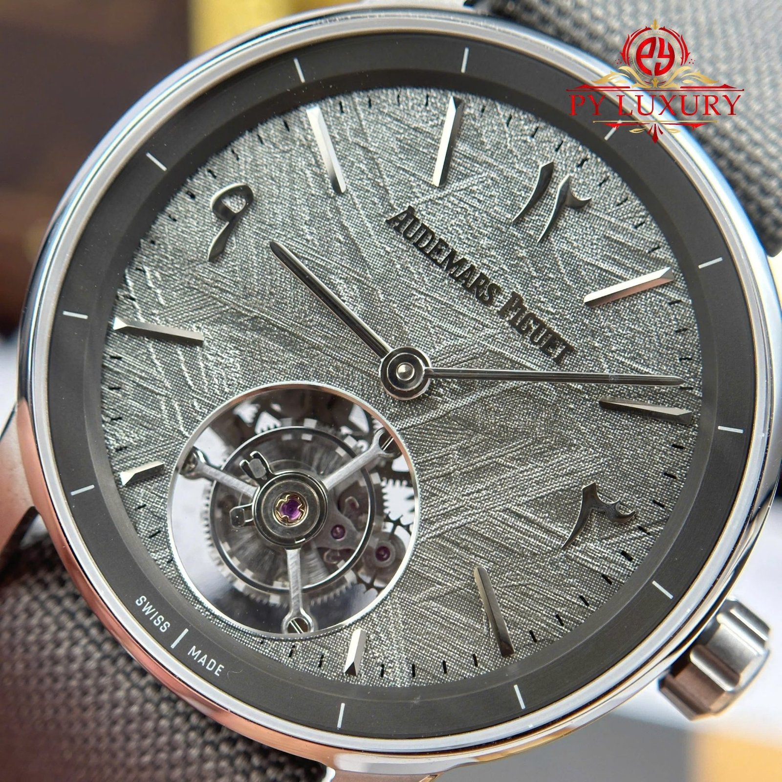 Audemars Piguet Code 11.59 Tourbillon 26396QT Middle East Special Edition Meteorite Dial Textile Strap 1:1 Best Replica APPF 41mm - 图片 4