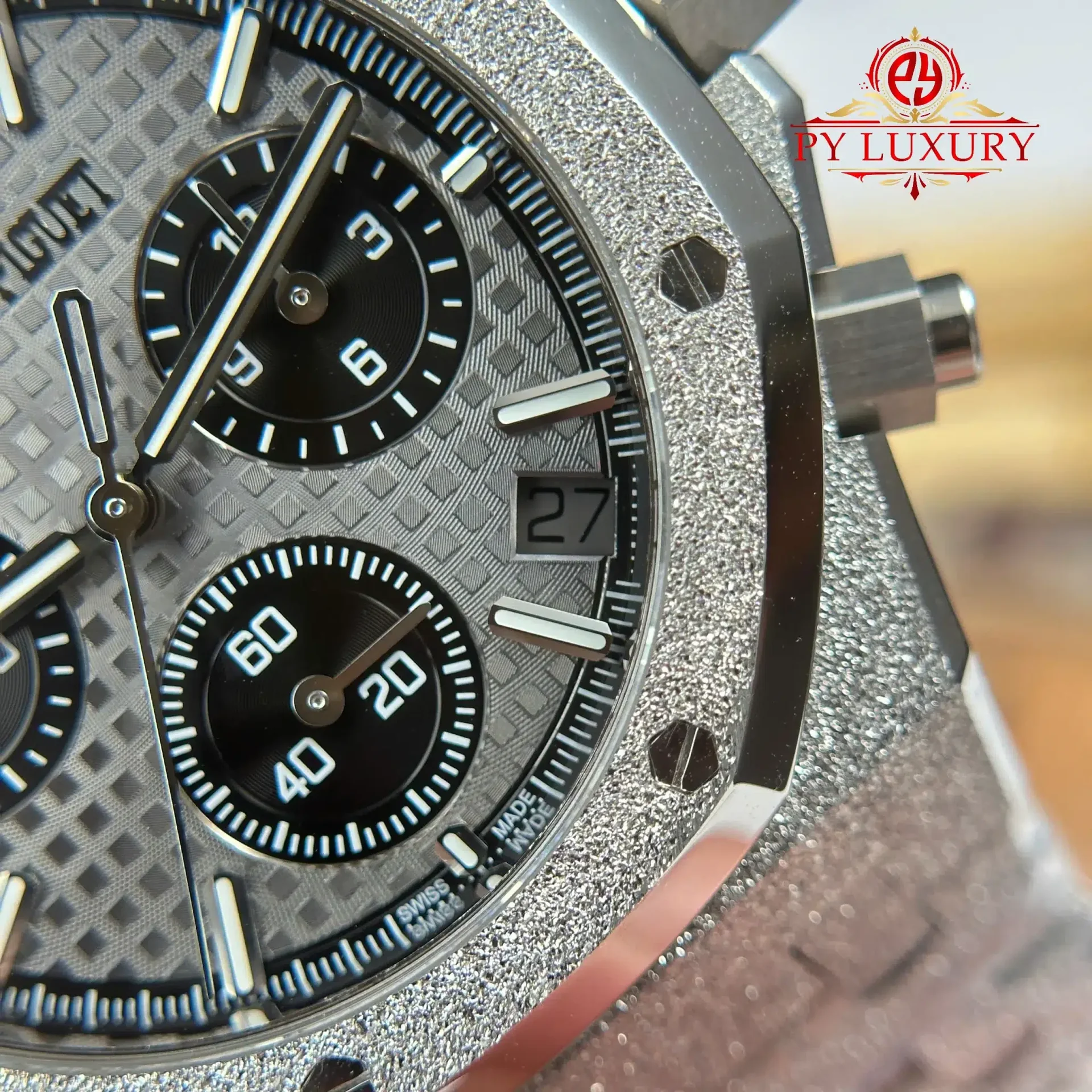 Audemars Piguet Royal Oak Chronograph 26240BC Frosted White Gold Grey Dial 1:1 Best Replica 41mm - 图片 7