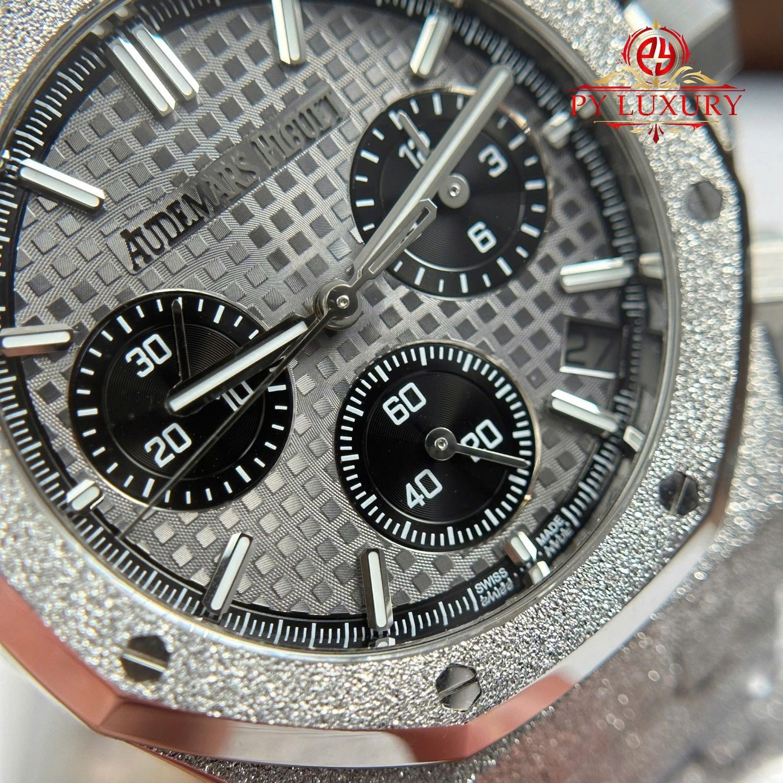 Audemars Piguet Royal Oak Chronograph 26240BC Frosted White Gold Grey Dial 1:1 Best Replica 41mm - 图片 8