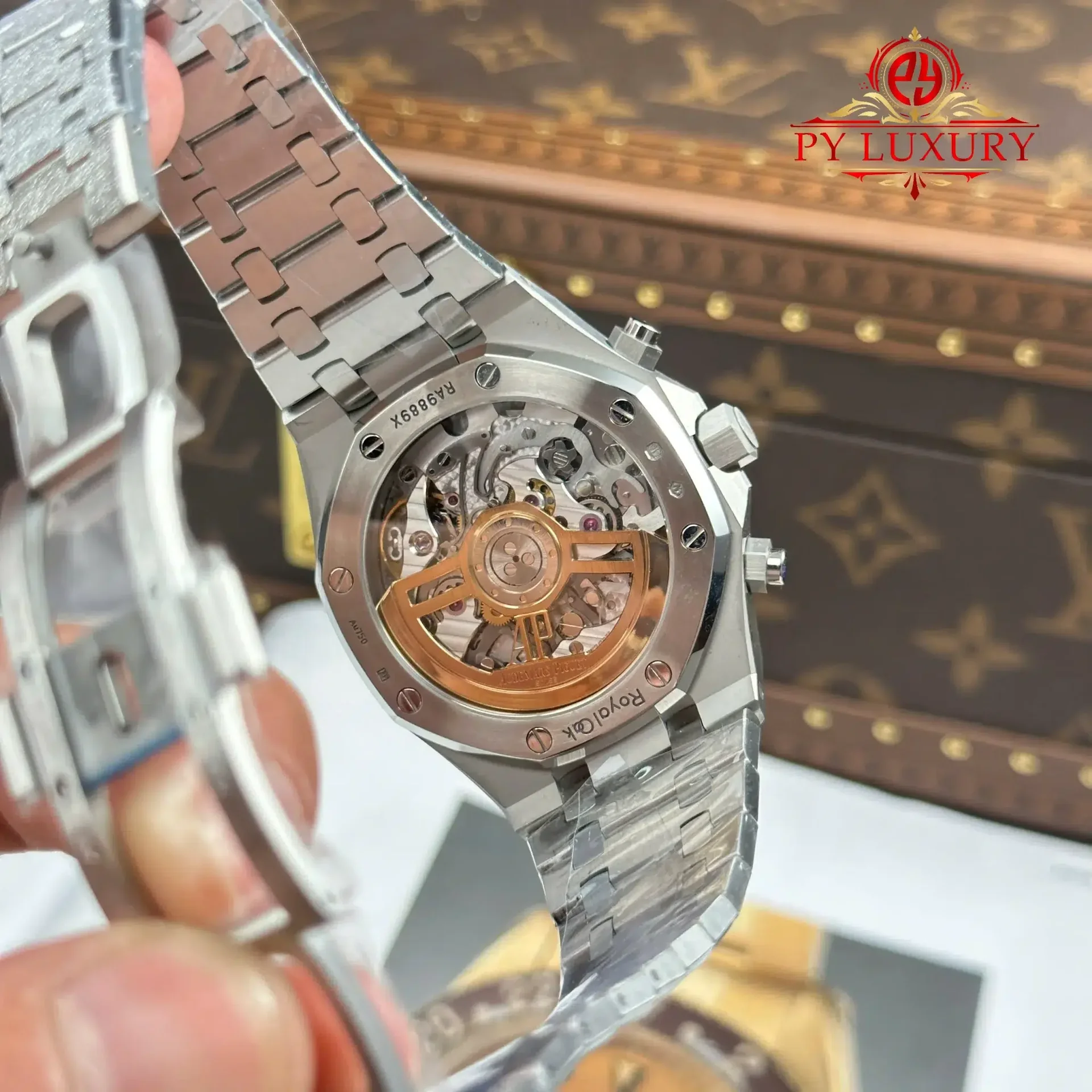 Audemars Piguet Royal Oak Chronograph 26240BC Frosted White Gold Grey Dial 1:1 Best Replica 41mm - 图片 11