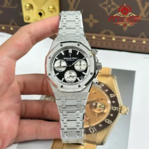 Audemars Piguet Royal Oak Chronograph 26239BC Frosted White Gold Black Dial Super Clone APSF 41mm