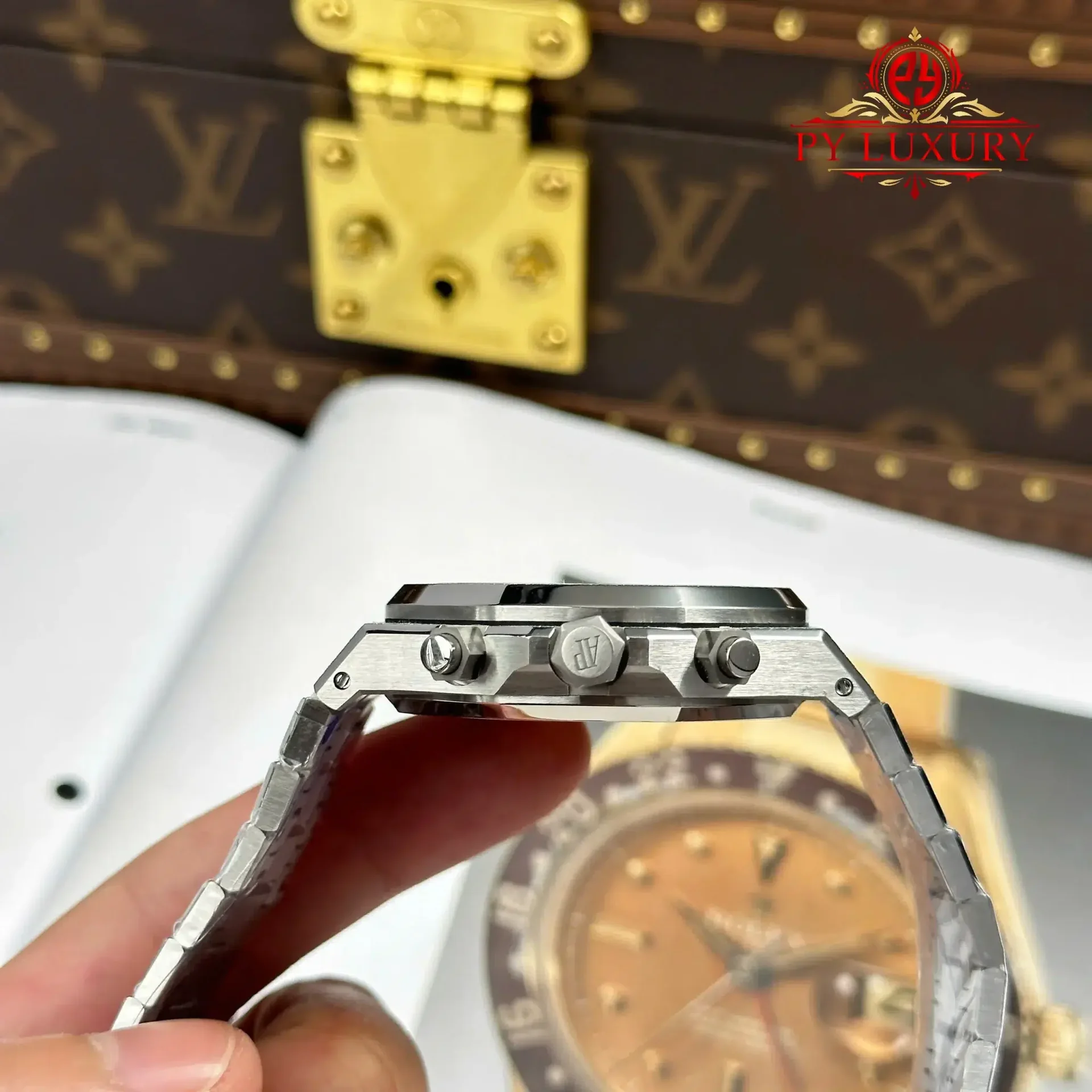 Audemars Piguet Royal Oak Chronograph 26240BC Frosted White Gold Blue Dial 1:1 Best Replica 41mm - 图片 9