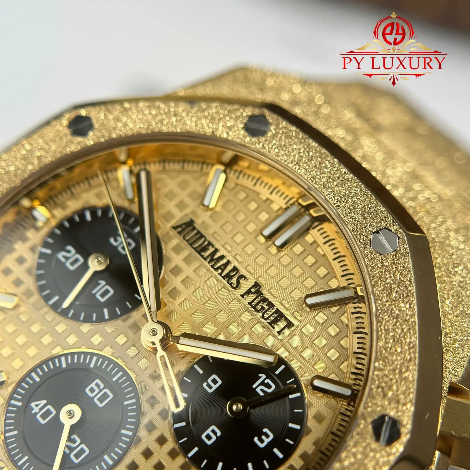 Audemars Piguet Royal Oak Chronograph 26240BA Frosted Yellow Gold Yellow Dial 1:1 Best Replica 41mm - 图片 5