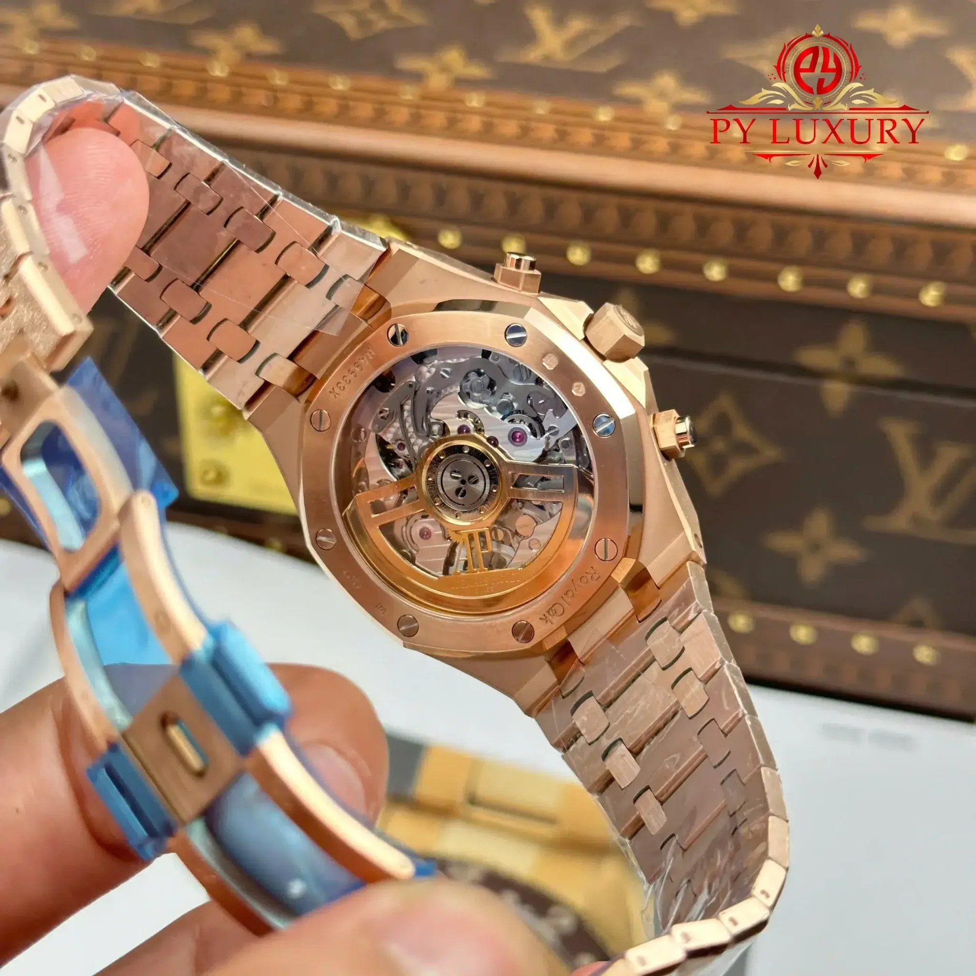 Audemars Piguet Royal Oak Chronograph 26239OR Frosted Rose Gold Blue Dial 1:1 Best Replica APSF 41mm - 图片 9