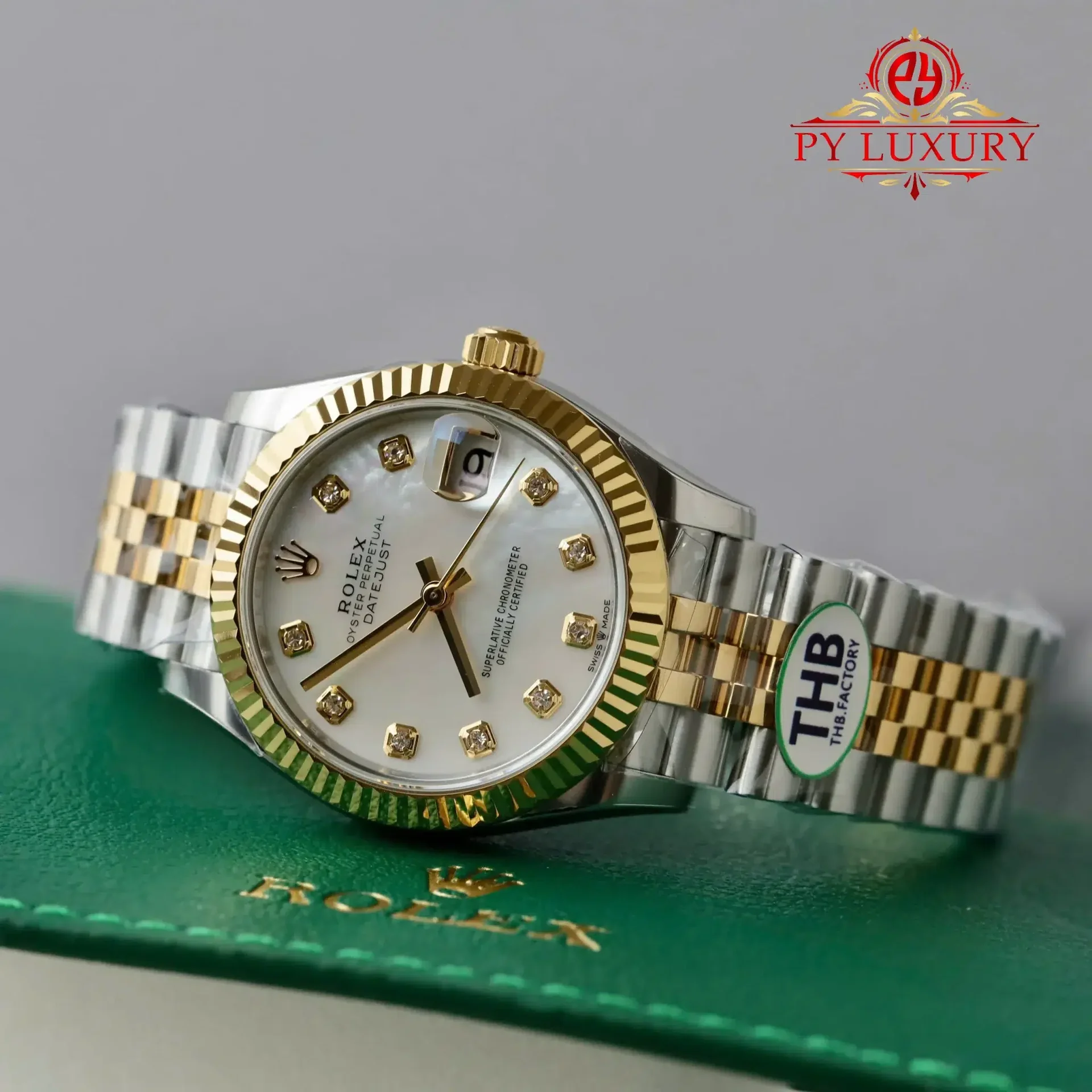 Rolex Datejust 278273 Two Tone Yellow Gold MOP Diamond Dial Jubilee 1:1 Replica THBF 31mm - 图片 3