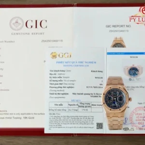 Audemars Piguet Royal Oak Perpetual Calendar 26574OR 18K Rose Gold Plated Blue Dial Best Replica 41mm