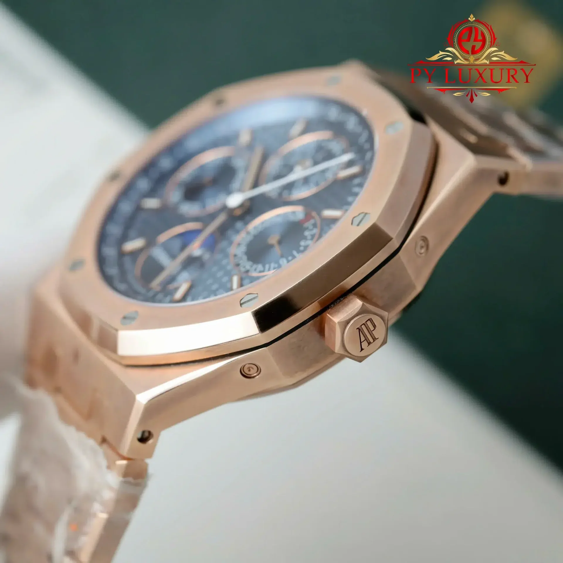 Audemars Piguet Royal Oak Perpetual Calendar 26574OR 18K Rose Gold Plated Blue Dial Best Replica 41mm - 图片 6