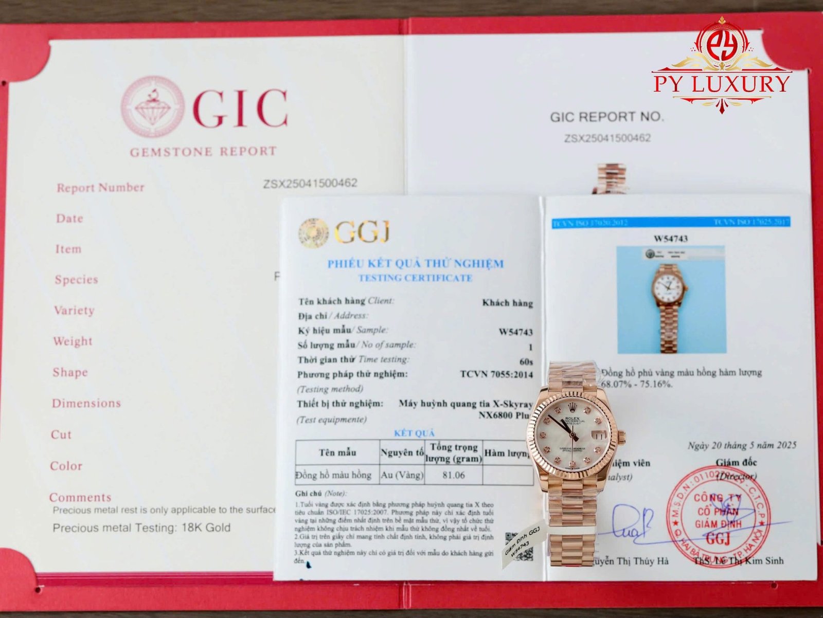 Rolex Datejust 278275 Custom Natural MOP Dial 18K Rose Gold Plated Best Replica 31mm
