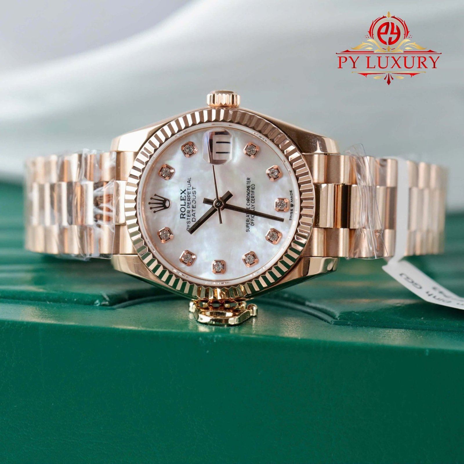 Rolex Datejust 278275 Custom Natural MOP Dial 18K Rose Gold Plated Best Replica 31mm - 图片 3