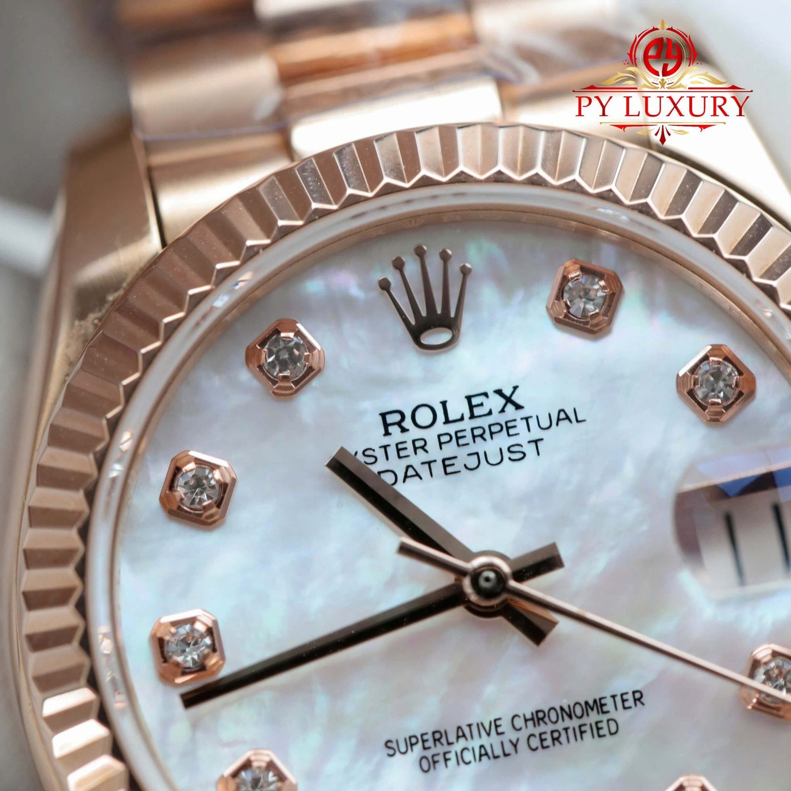 Rolex Datejust 278275 Custom Natural MOP Dial 18K Rose Gold Plated Best Replica 31mm - 图片 4