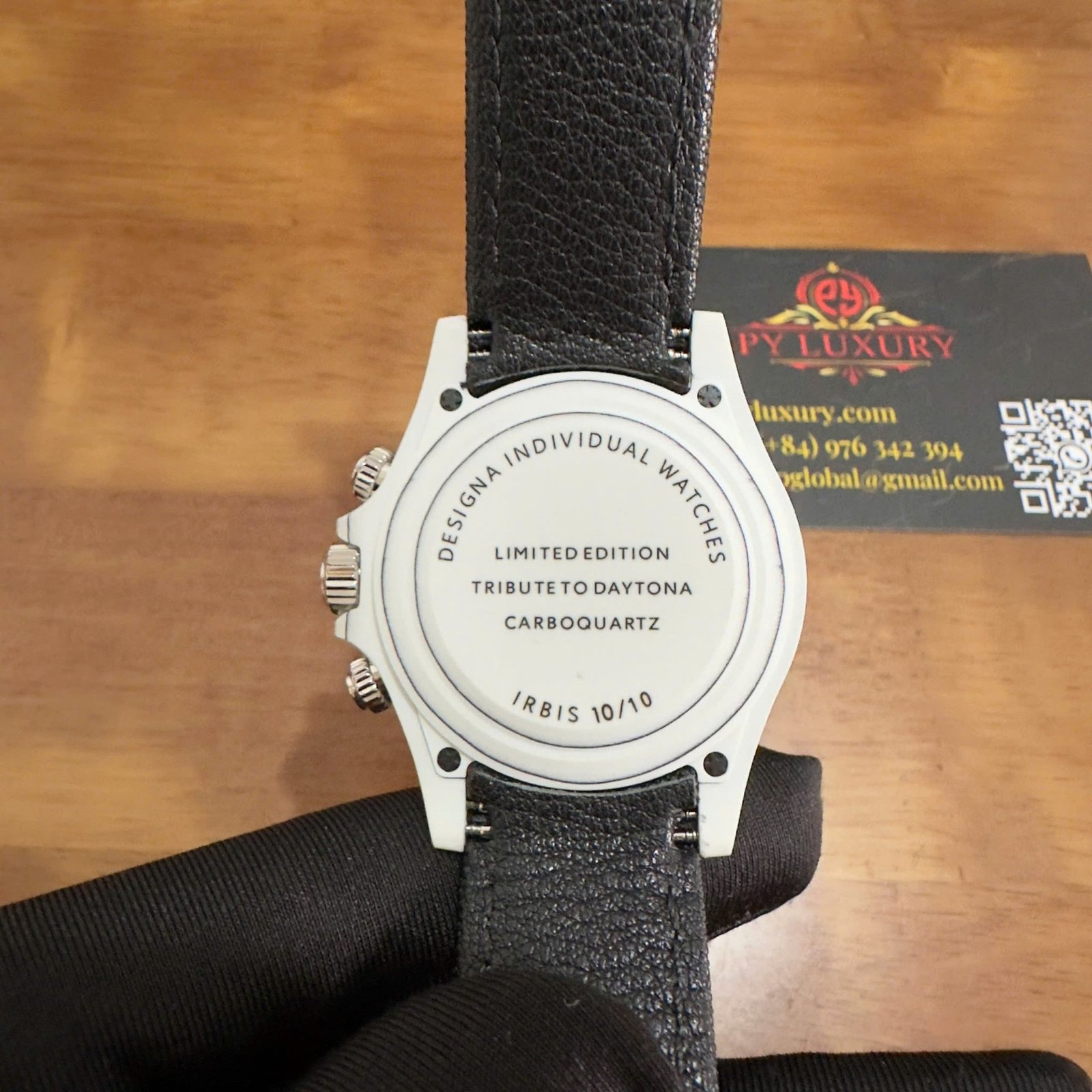 Rolex DiW Daytona IRBIS Quartz Fiber White & Black Dial Nylon Strap 1:1 Best Replica 41mm - 图片 10