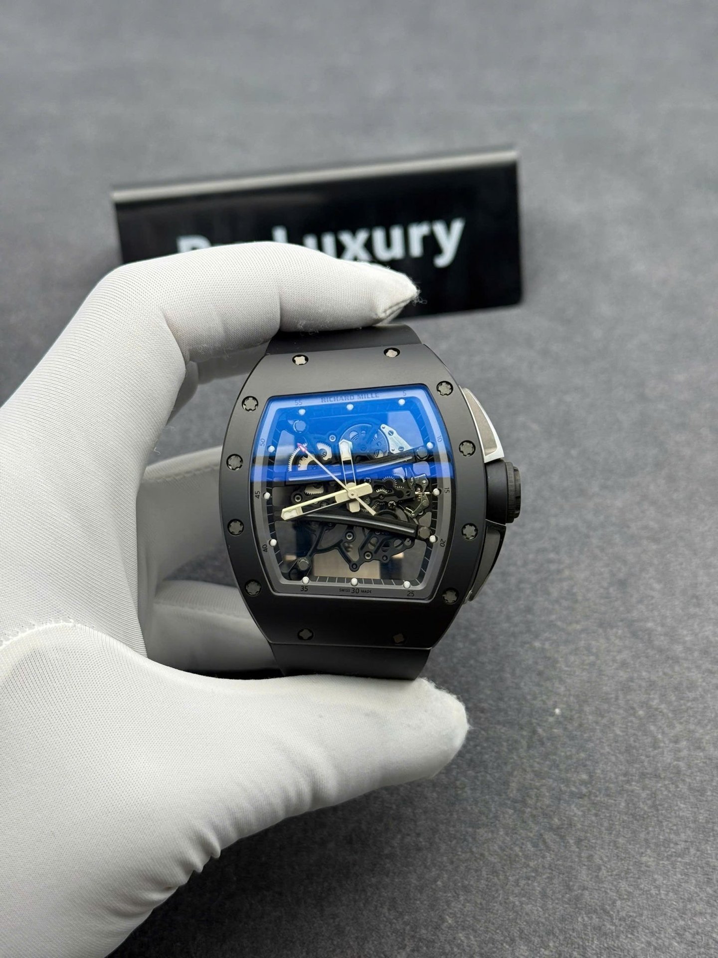 Richard Mille RM61-01 Yohan Blake All Grey Limited Edition Black Ceramic 1:1 Custom Made Exclusive Quality 42.7mm x 50.23mm