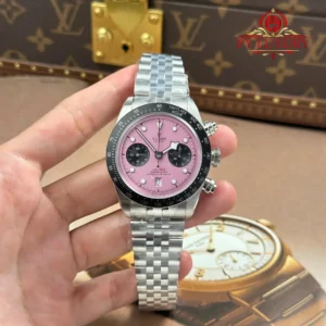 Tudor Black Bay Chrono 79360N Pink Dial Jubilee Bracelet Best Replica M+ Factory 41mm