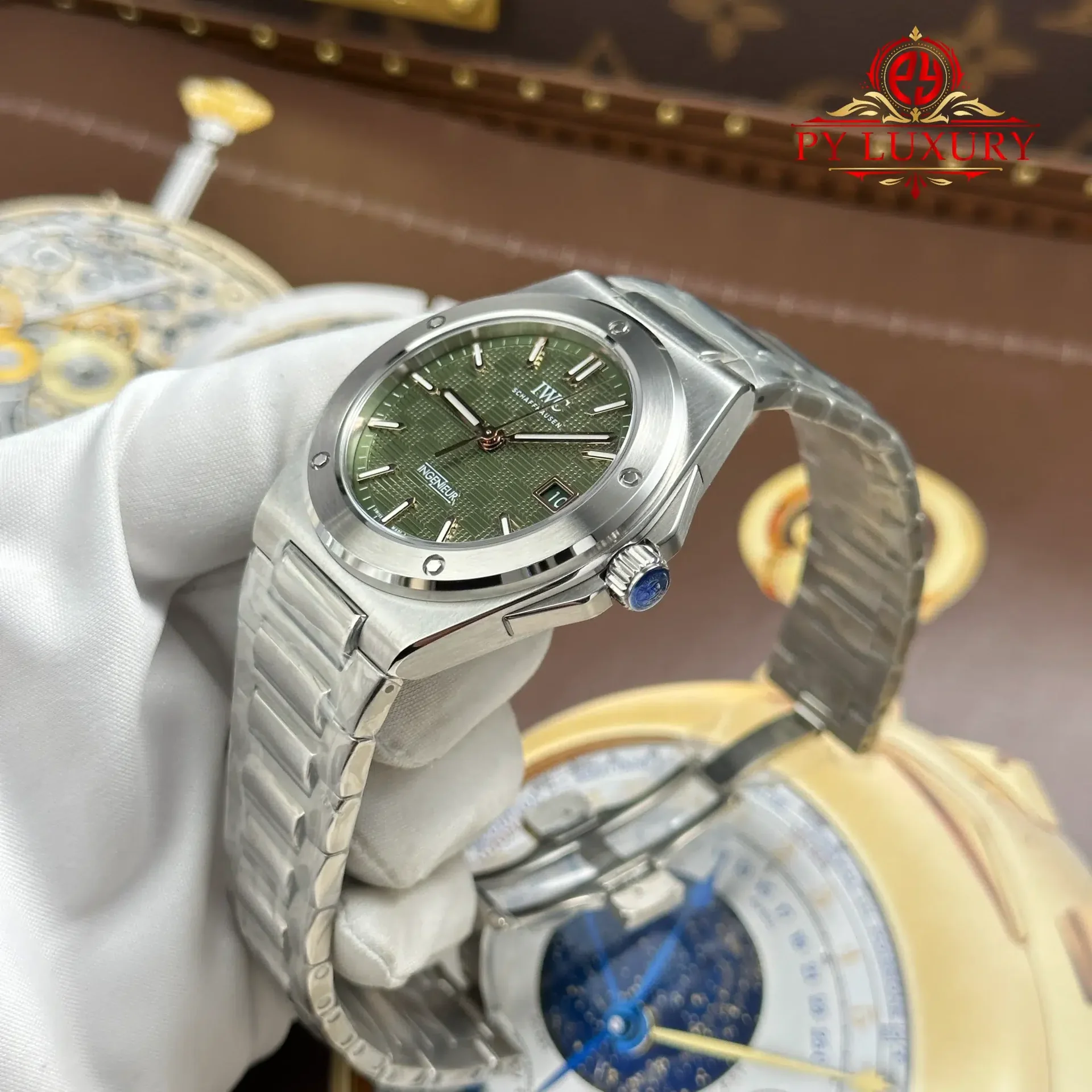 IWC Ingenieur IW328908 Automatic Green Dial Best Replica GH Factory 40mm - 图片 3