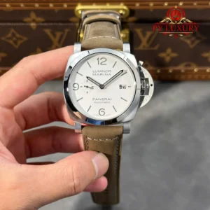 Panerai Luminor Marina PAM1314 Steel White Dial Leather Best Replica VSF 44mm