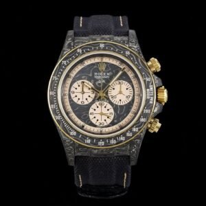 Rolex DiW Daytona Paul Newman 2023 NEO CLASSIC Black Carbon Fiber Nylon Strap Best Replica 40mm