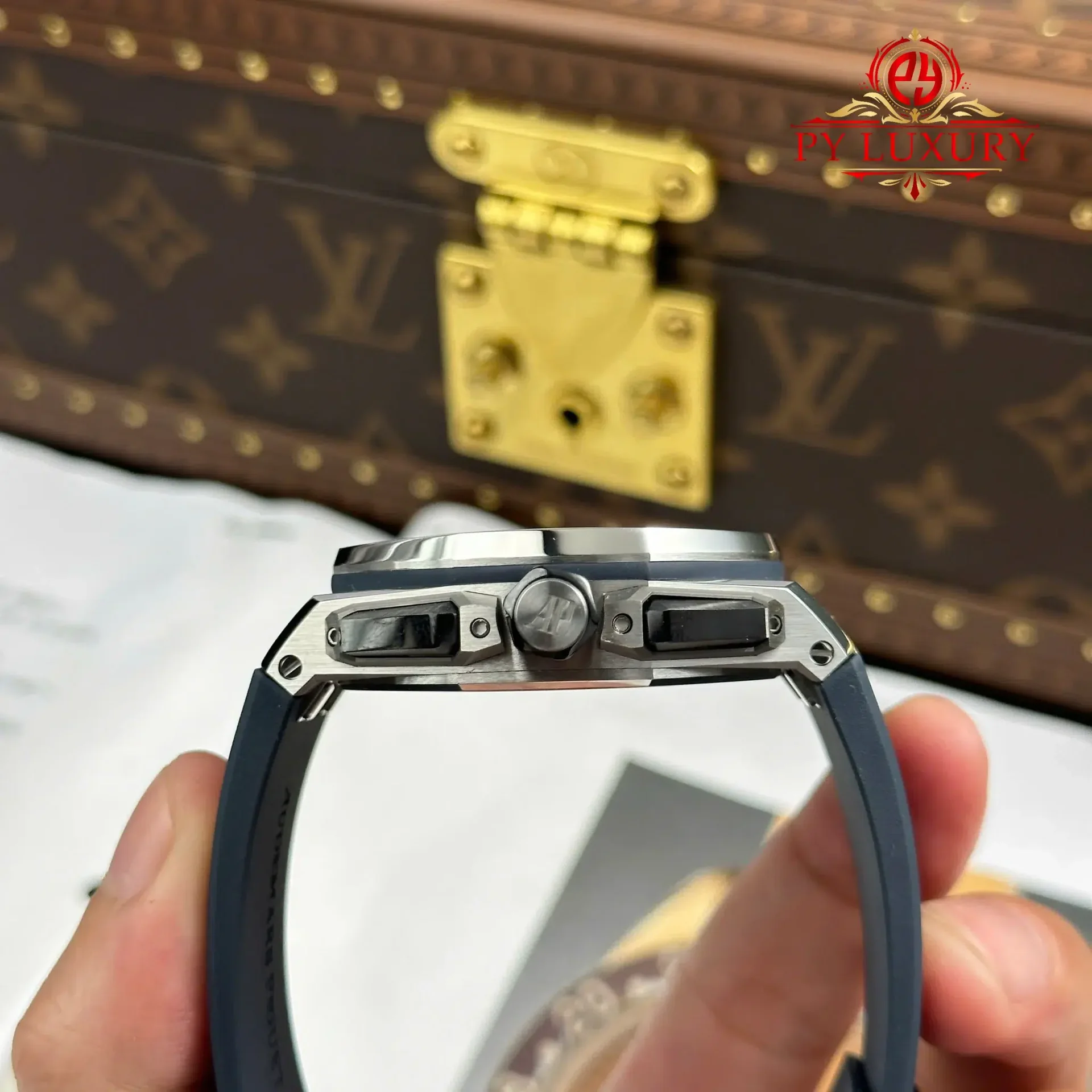 Audemars Piguet Royal Oak Offshore Chronograph 26420TI Blue Dial Rubber Band 1:1 Best Replica APSF 43mm - 图片 9
