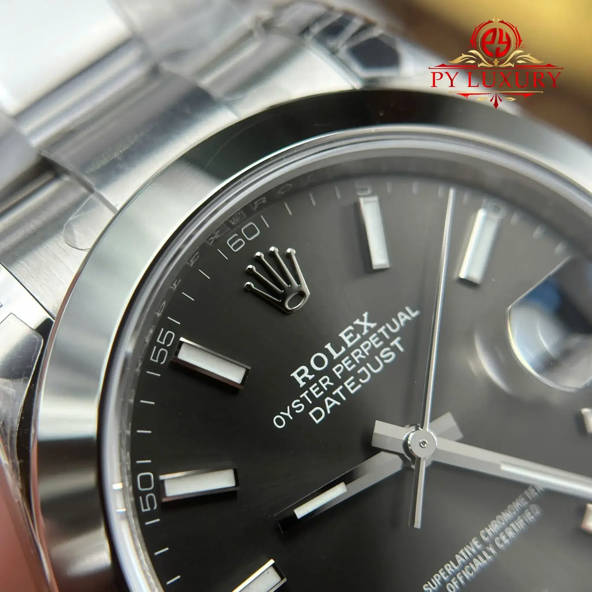Rolex Datejust 126300 Grey Luminous Dial Smooth Bezel Oyster Bracelet 1:1 Best Replica VSF 41mm - 图片 5