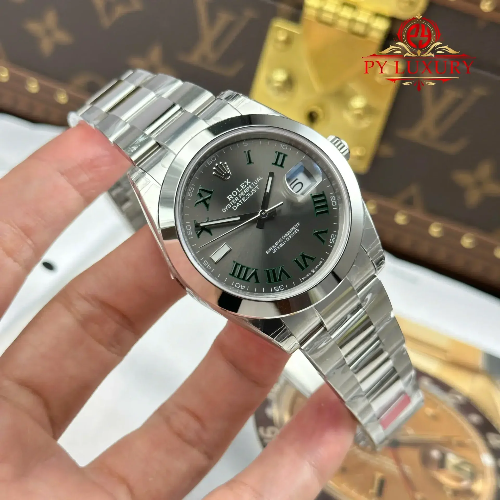 Rolex Datejust 126300 Wimbledon Dial Smooth Bezel Oyster Bracelet 1:1 Best Replica VSF 41mm - 图片 2