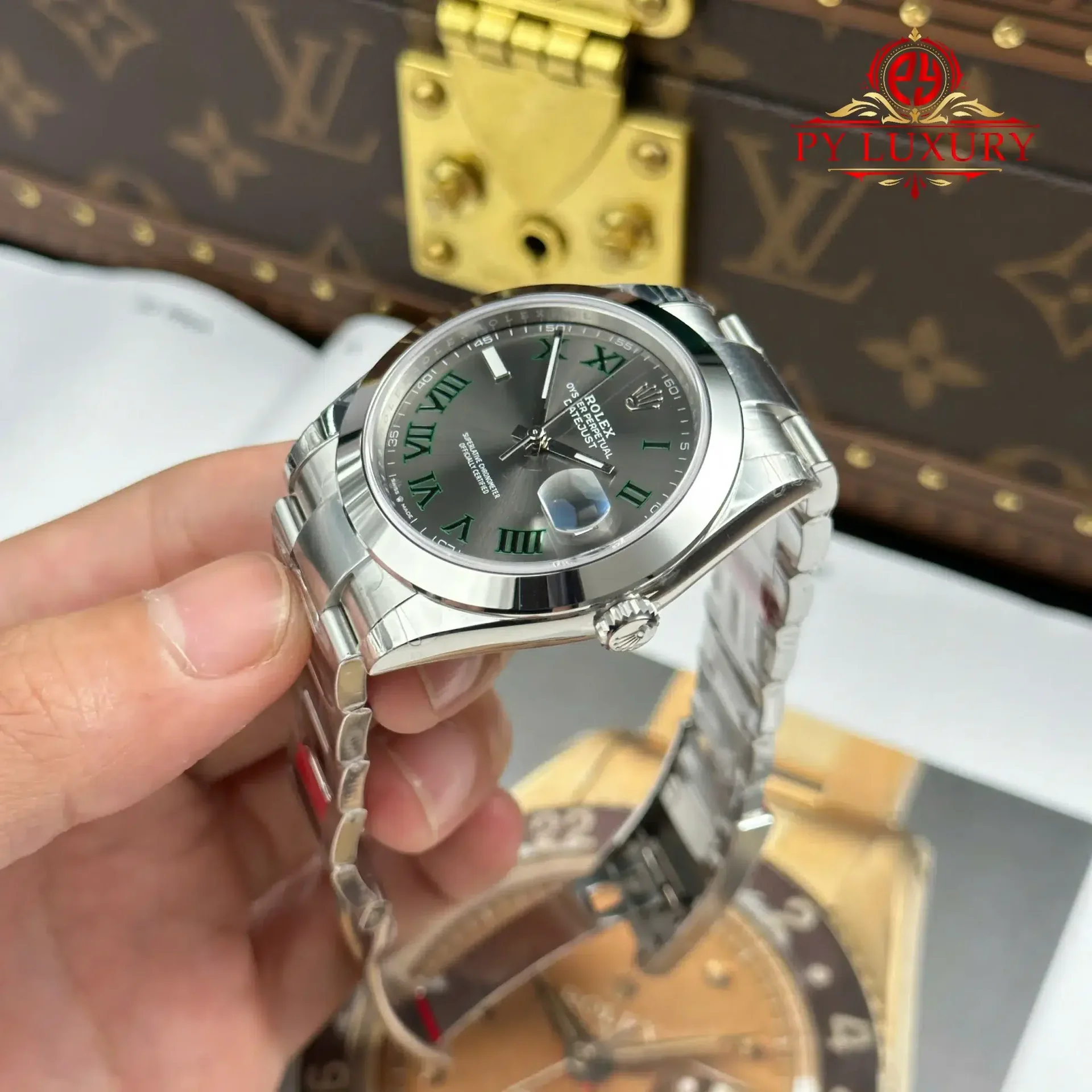 Rolex Datejust 126300 Wimbledon Dial Smooth Bezel Oyster Bracelet 1:1 Best Replica VSF 41mm - 图片 3