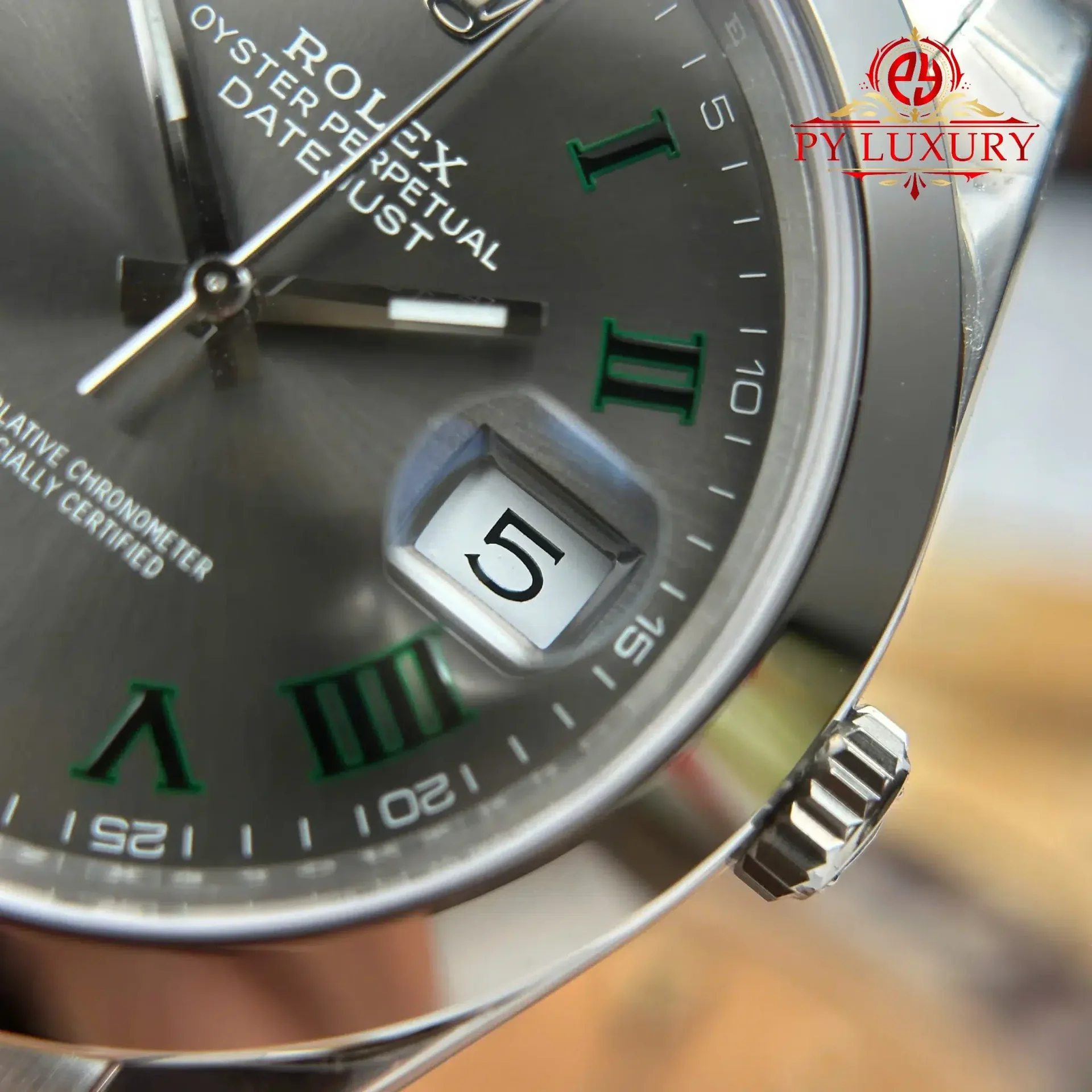 Rolex Datejust 126300 Wimbledon Dial Smooth Bezel Oyster Bracelet 1:1 Best Replica VSF 41mm - 图片 6