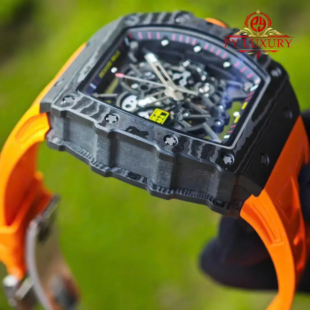 Richard Mille RM35-02 Rafael Nadal Custom Made 1:1 Black Carbon NTPT Vaucher Movement Exclusive Quality - 图片 13