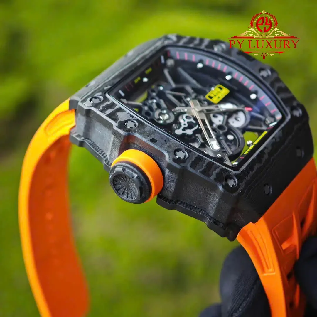 Richard Mille RM35-02 Rafael Nadal Custom Made 1:1 Black Carbon NTPT Vaucher Movement Exclusive Quality - 图片 14