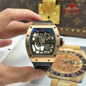 Richard Mille RM035 Americas Rose Gold Toro Skeleton 1:1 Best Replica ZF Factory 39.7mm x 48mm