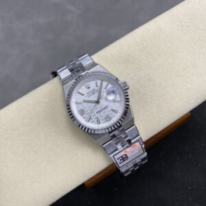 Rolex Land-Dweller 127234 White Honeycomb-Motif Dial Jubilee Bracelet Replica 36mm