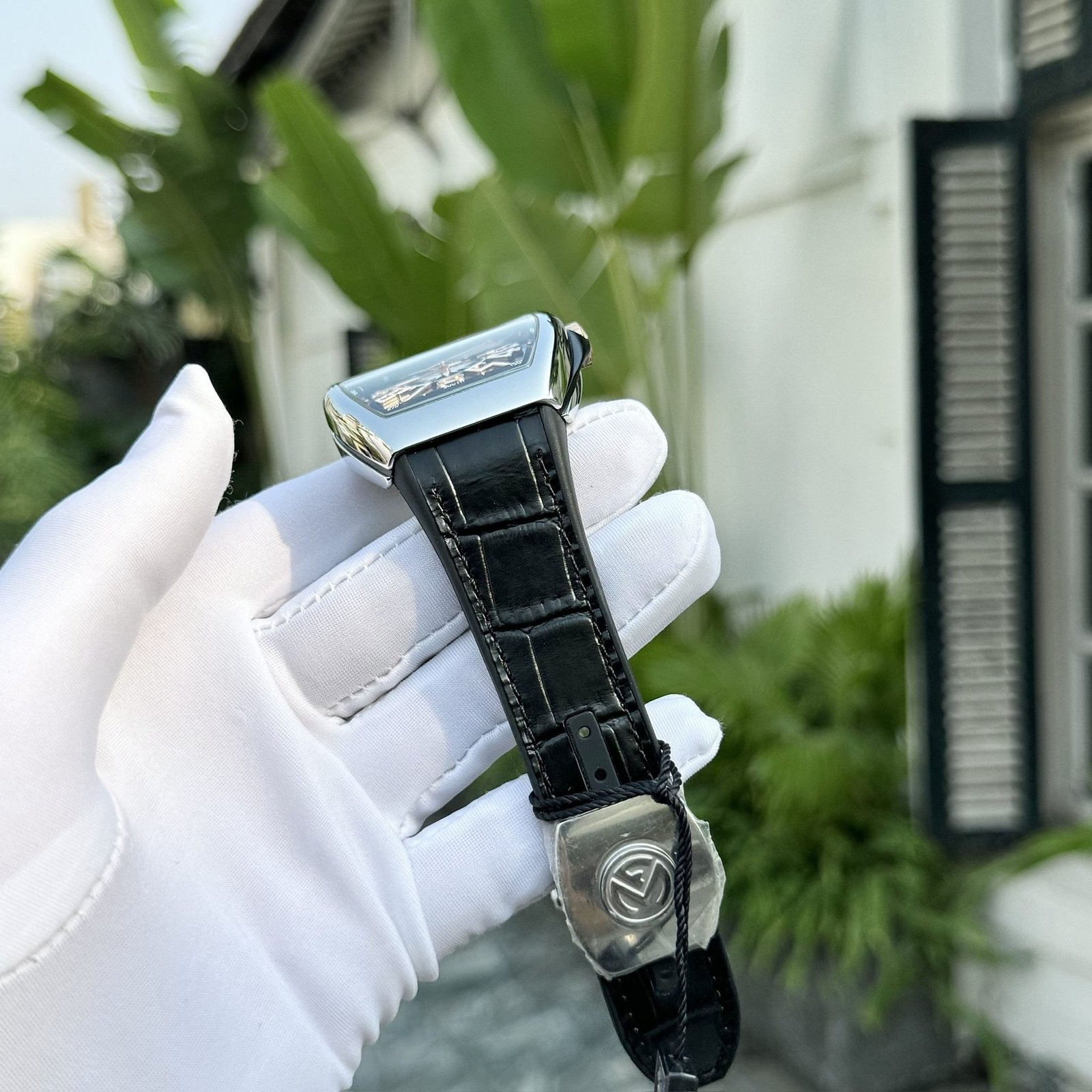 Franck Muller Vanguard V45 Yachting Black Dial Leather Strap 1:1 Replica ABF 45mm - 图片 6