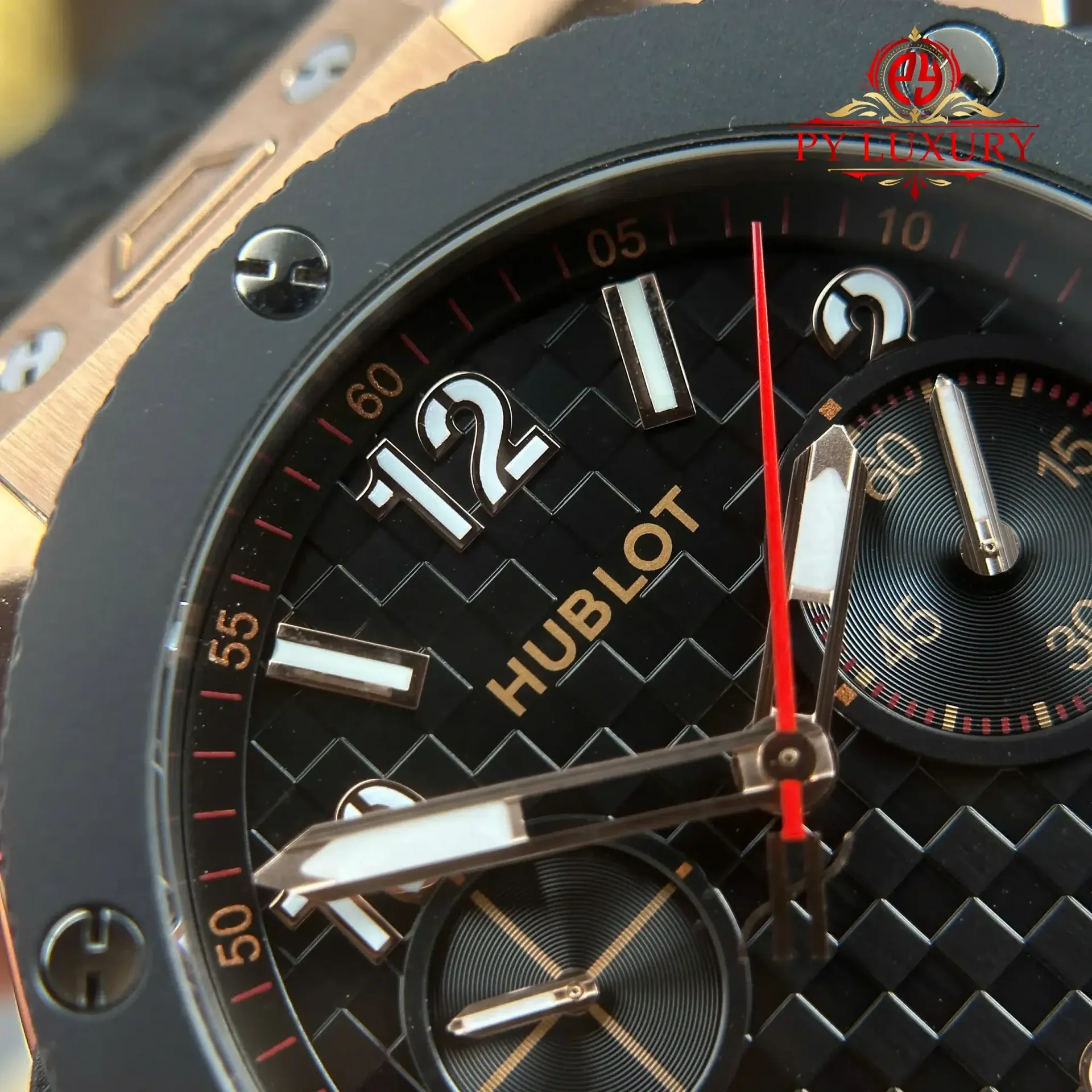 Hublot Big Bang Chronograph King Gold Ceramic 20th Anniversary Best Replica BBA 43mm - 图片 6