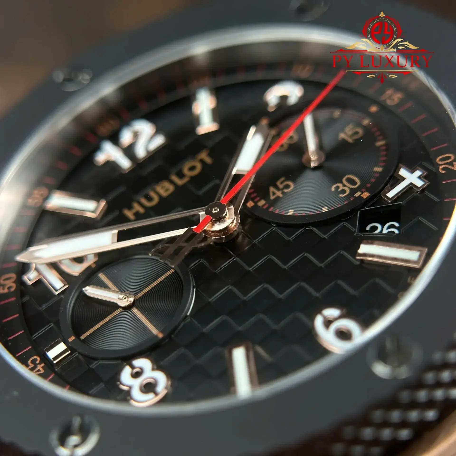 Hublot Big Bang Chronograph King Gold Ceramic 20th Anniversary Best Replica BBA 43mm - 图片 8