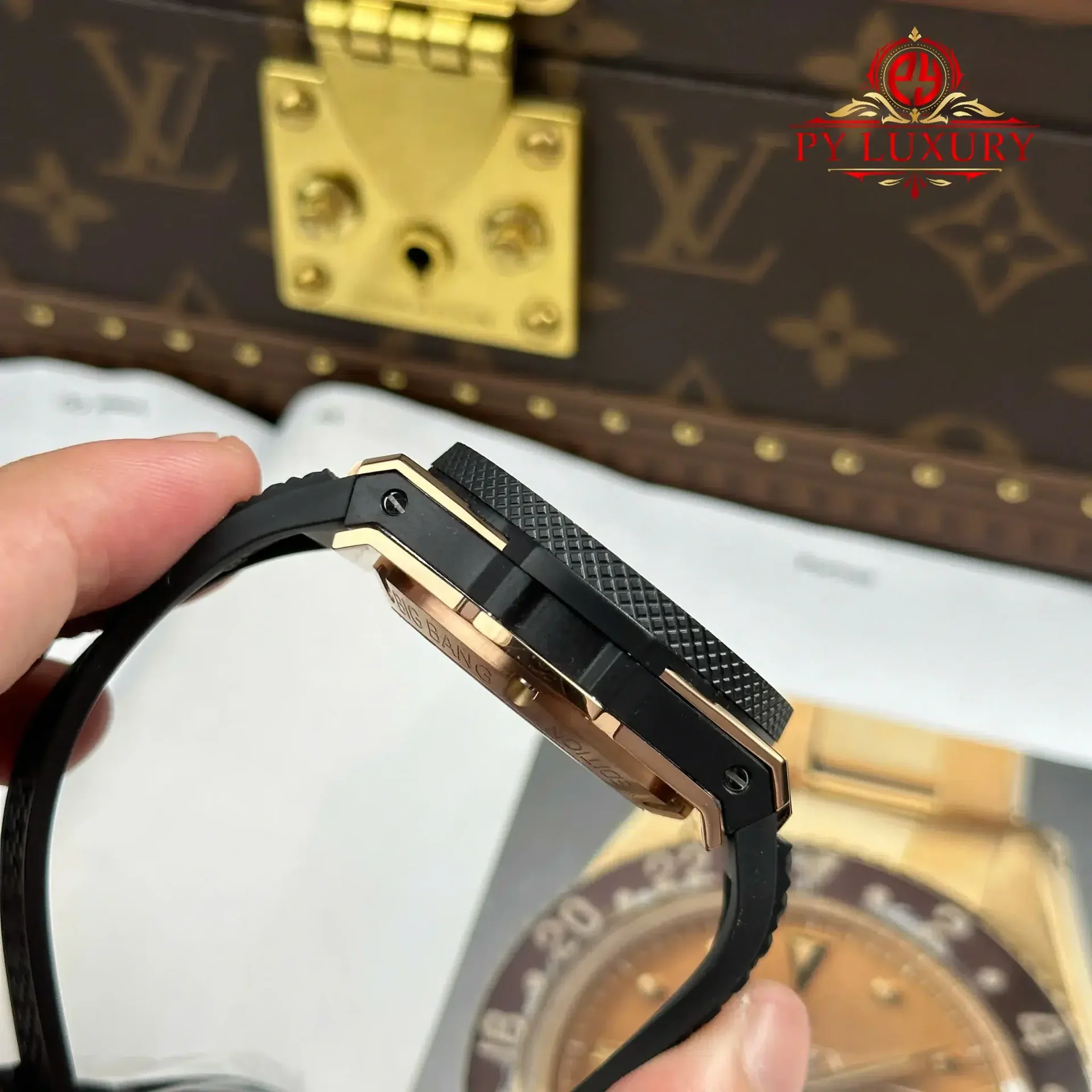 Hublot Big Bang Chronograph King Gold Ceramic 20th Anniversary Best Replica BBA 43mm - 图片 9