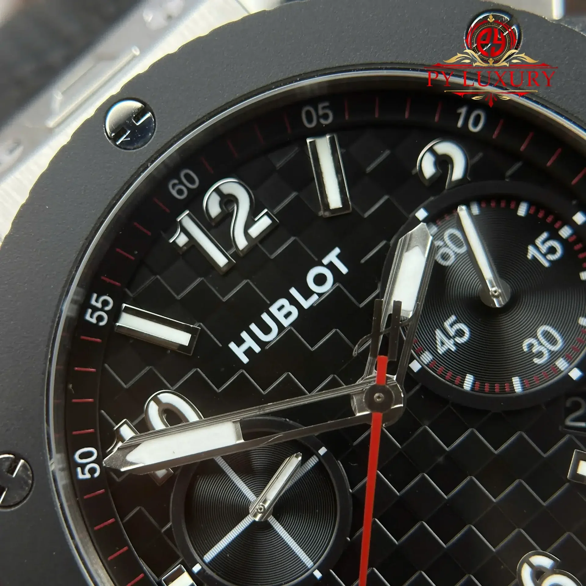 Hublot Big Bang Chronograph Titanium Ceramic 20th Anniversary Best Replica BBA 43mm - 图片 6