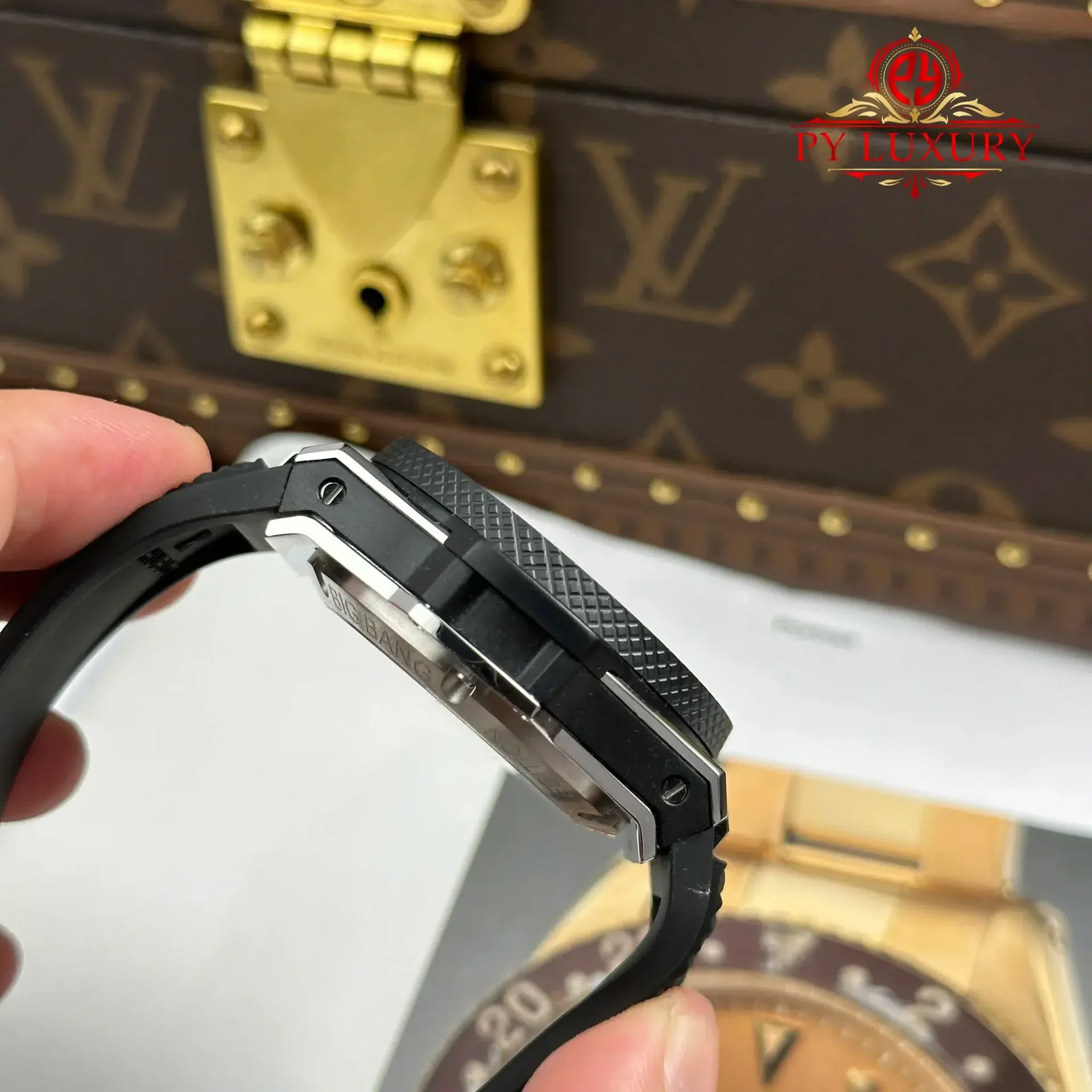 Hublot Big Bang Chronograph Titanium Ceramic 20th Anniversary Best Replica BBA 43mm - 图片 8